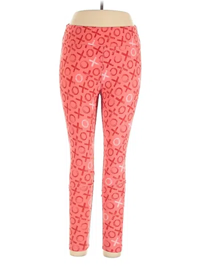 Pre-owned Lularoe Leggings In Red