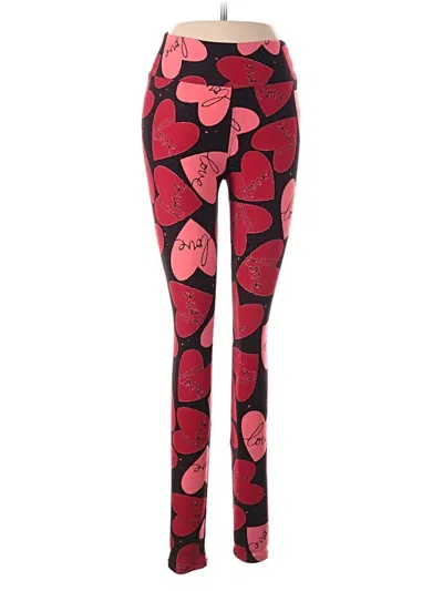 Pre-owned Lularoe Leggings In Red