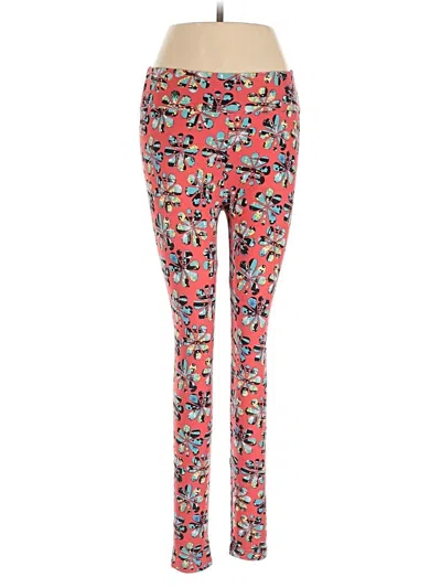 Pre-owned Lularoe Leggings In Red