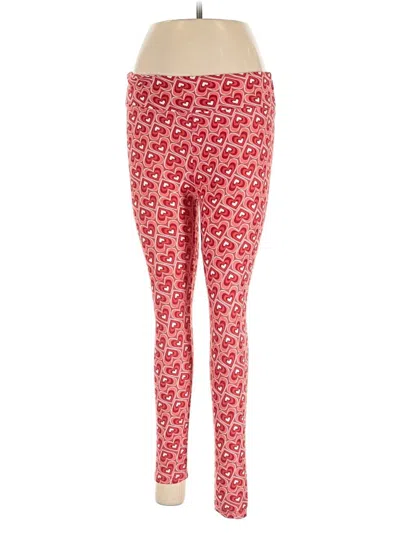 Pre-owned Lularoe Leggings In Red