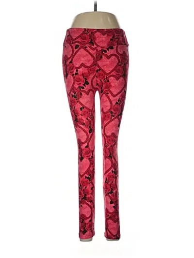 Pre-owned Lularoe Leggings In Red