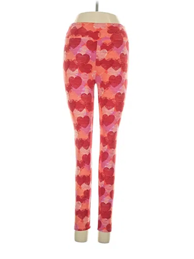 Pre-owned Lularoe Leggings In Red