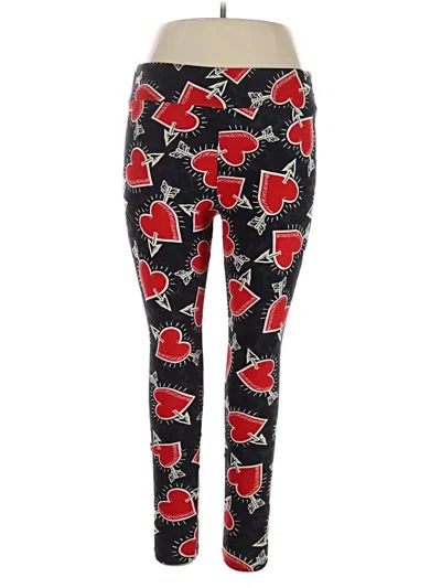 Pre-owned Lularoe Leggings In Red
