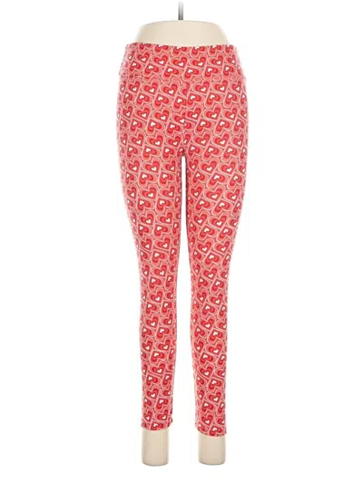 Pre-owned Lularoe Leggings In Red