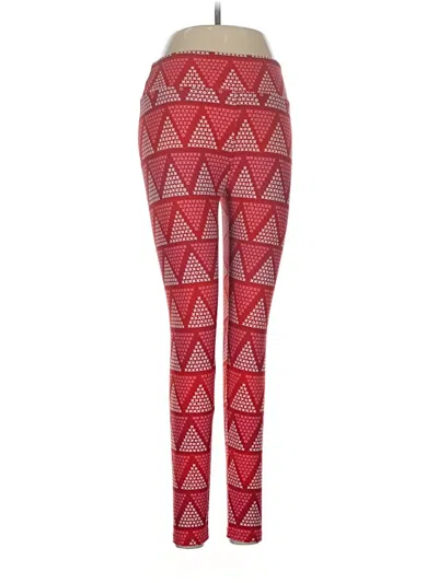 Pre-owned Lularoe Leggings In Red