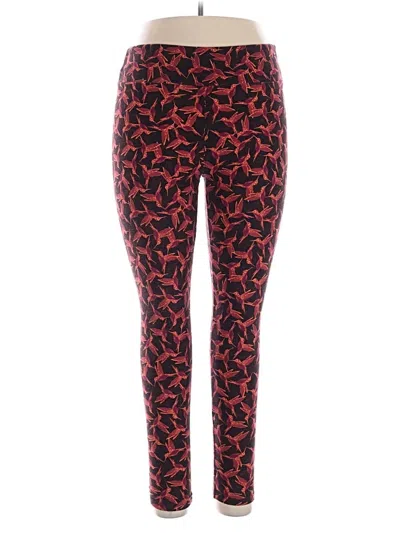 Pre-owned Lularoe Leggings In Red