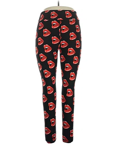 Pre-owned Lularoe Leggings In Red