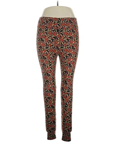 Pre-owned Lularoe Leggings In Red