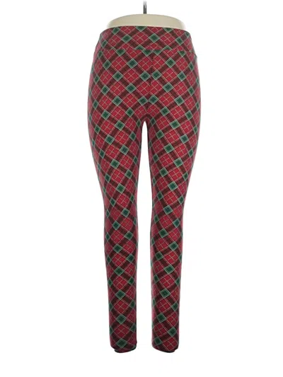 Pre-owned Lularoe Leggings In Red