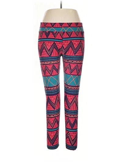 Pre-owned Lularoe Leggings In Red