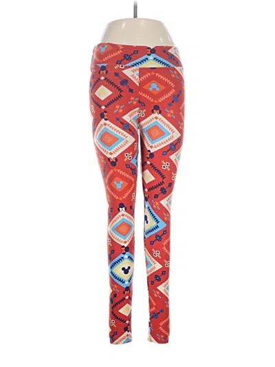 Pre-owned Lularoe Leggings In Red