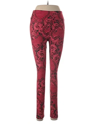 Pre-owned Lularoe Leggings In Red