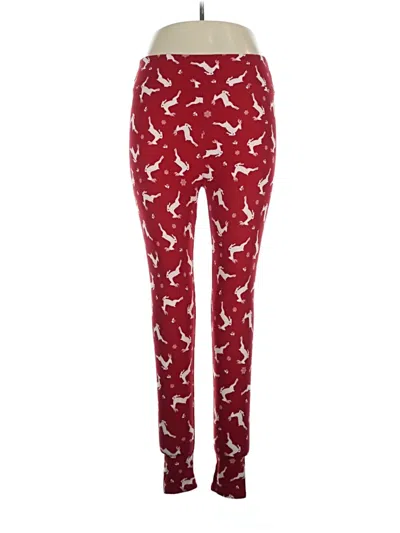 Pre-owned Lularoe Leggings In Red