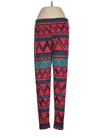 Pre-owned Lularoe Leggings In Red