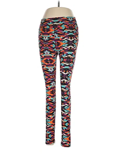 Pre-owned Lularoe Leggings In Red