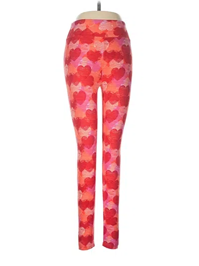 Pre-owned Lularoe Leggings In Red