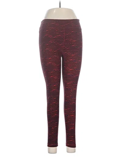 Pre-owned Lularoe Leggings In Red