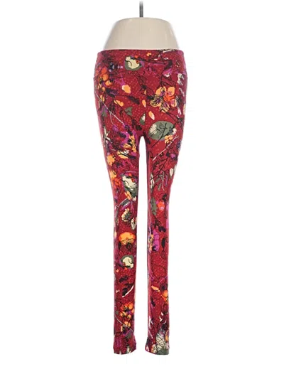 Pre-owned Lularoe Leggings In Red
