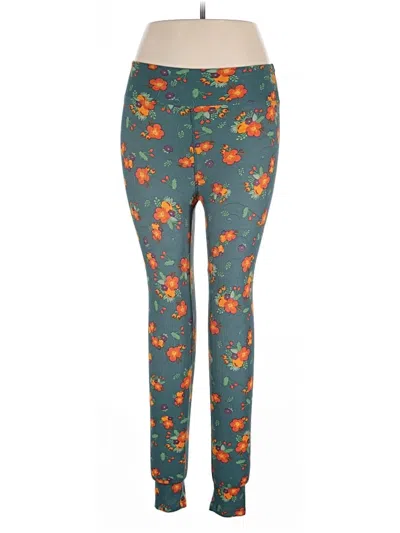 Pre-owned Lularoe Leggings In Teal