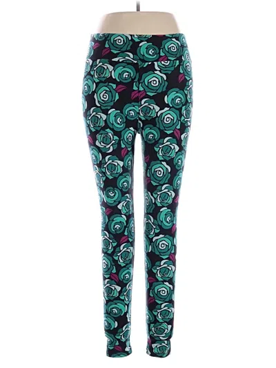 Pre-owned Lularoe Leggings In Teal
