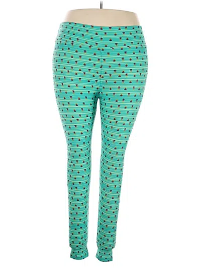 Pre-owned Lularoe Leggings In Teal