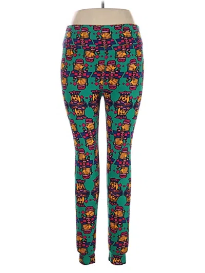 Pre-owned Lularoe Leggings In Teal