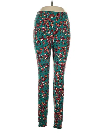 Pre-owned Lularoe Leggings In Teal