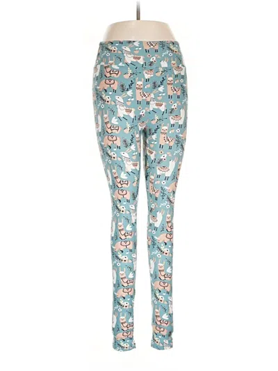 Pre-owned Lularoe Leggings In Teal