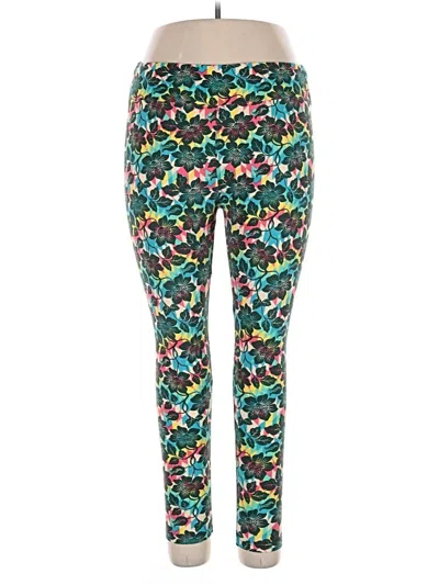 Pre-owned Lularoe Leggings In Teal