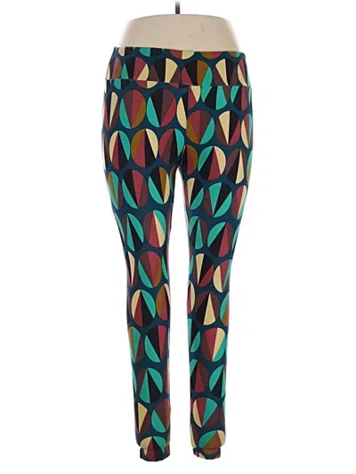 Pre-owned Lularoe Leggings In Teal