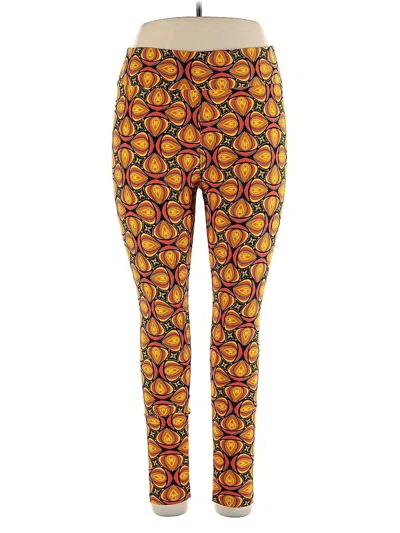 Pre-owned Lularoe Leggings In Yellow
