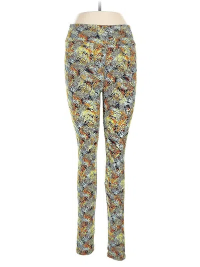 Pre-owned Lularoe Leggings In Yellow