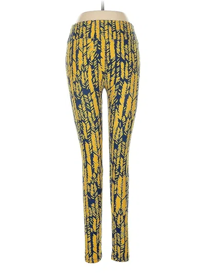 Pre-owned Lularoe Leggings In Yellow