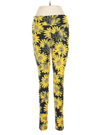 Pre-owned Lularoe Leggings In Yellow