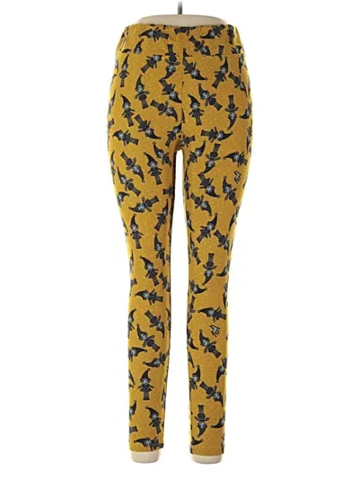 Pre-owned Lularoe Leggings In Yellow