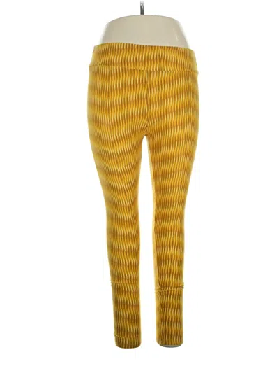 Pre-owned Lularoe Leggings In Yellow