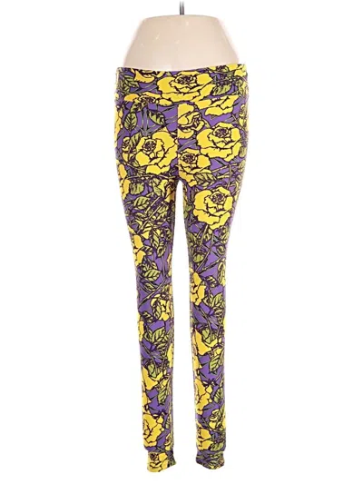 Pre-owned Lularoe Leggings In Yellow