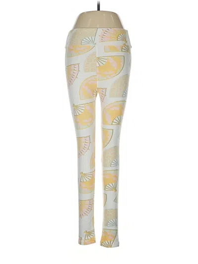 Pre-owned Lularoe Leggings In Yellow