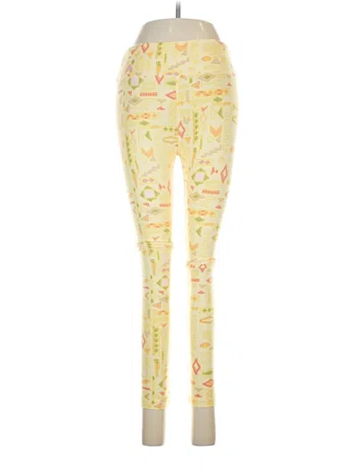 Pre-owned Lularoe Leggings In Yellow