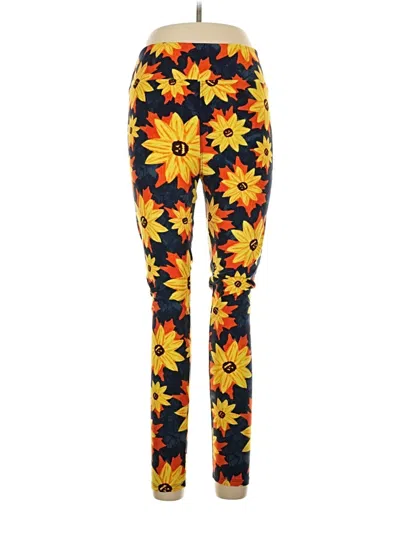 Pre-owned Lularoe Leggings In Yellow