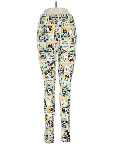 Pre-owned Lularoe Leggings In Yellow