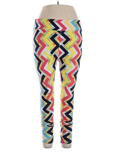 Pre-owned Lularoe Leggings In Yellow