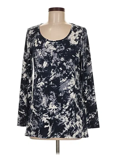 Pre-owned Lularoe Long Sleeve Blouse In Black