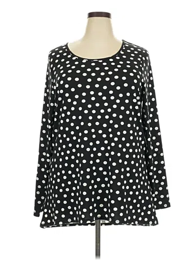 Pre-owned Lularoe Long Sleeve Blouse In Black