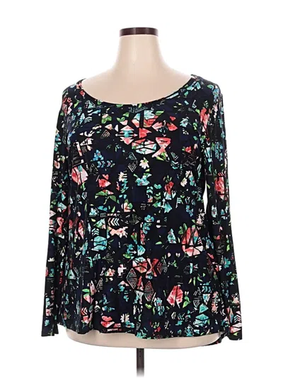 Pre-owned Lularoe Long Sleeve Blouse In Black