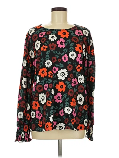 Pre-owned Lularoe Long Sleeve Blouse In Black