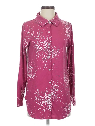 Pre-owned Lularoe Long Sleeve Blouse In Burgundy