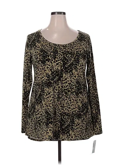 Pre-owned Lularoe Long Sleeve Blouse In Gold