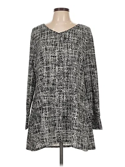 Pre-owned Lularoe Long Sleeve Blouse In Gray