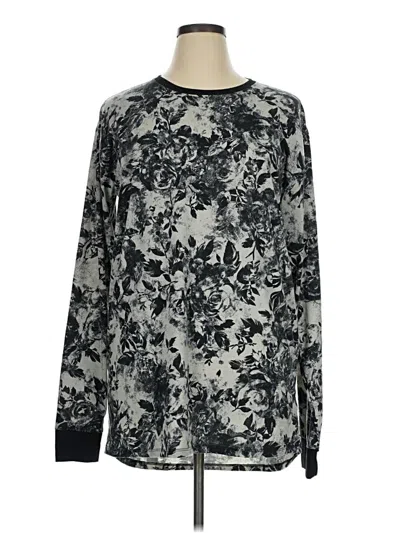 Pre-owned Lularoe Long Sleeve Blouse In Gray